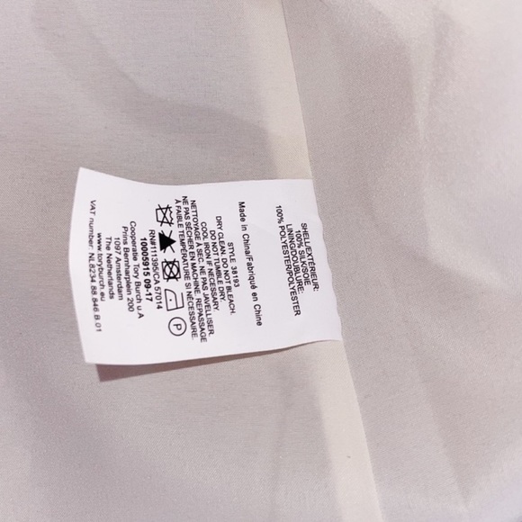 Tory Burch Haley Diamond Print Short Sleeve Silk Coat Size 8 - Picture 10 of 12